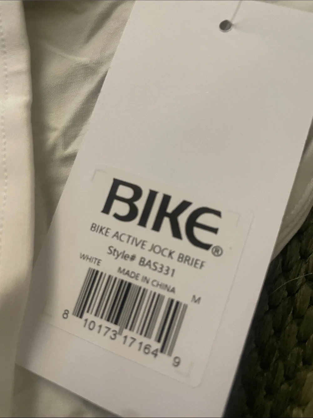 BIKE Men’s White Briefs with Black & Gold Waistband